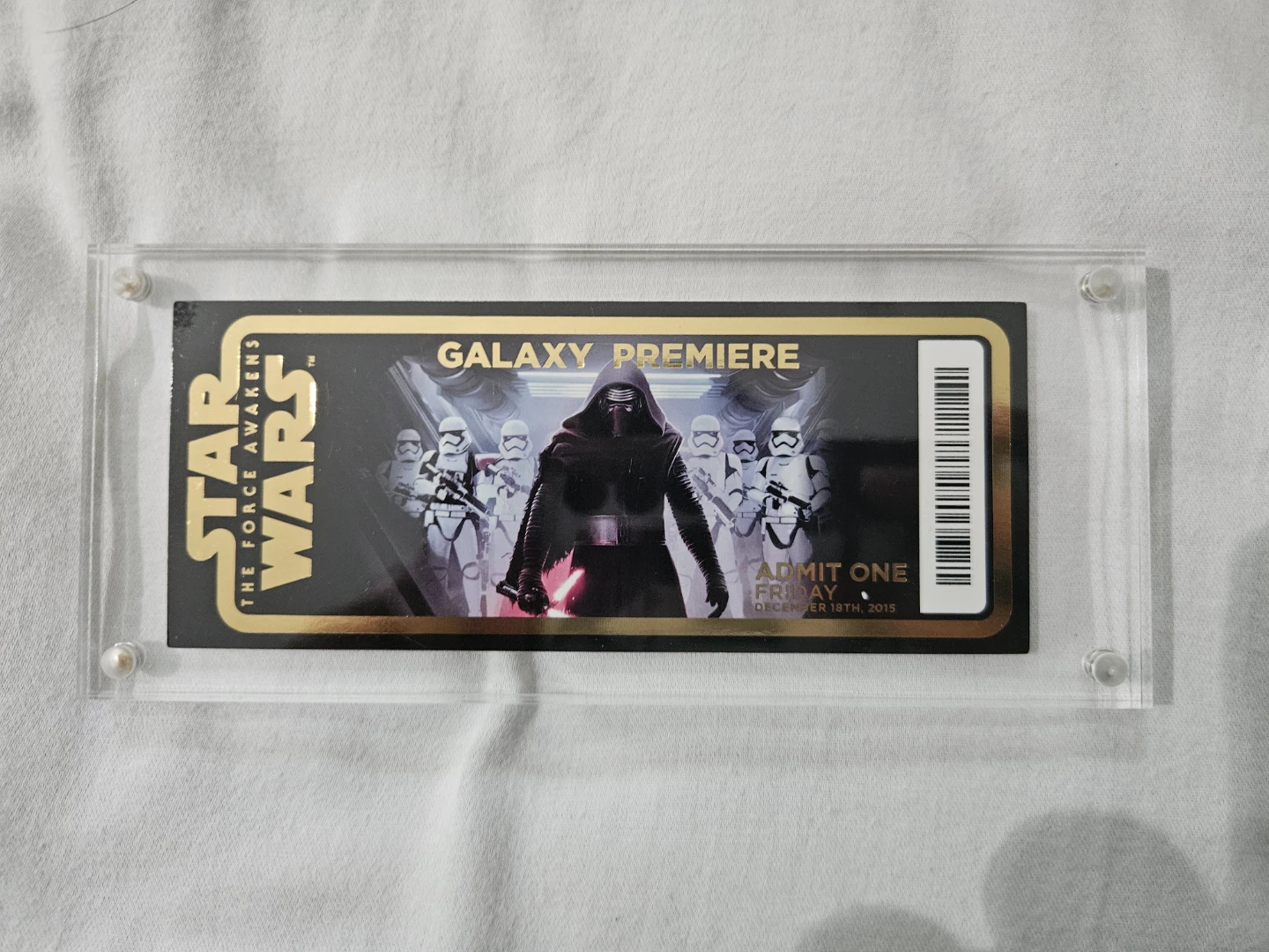 Star Wars The Force Awakens Galaxy Premiere Ticket