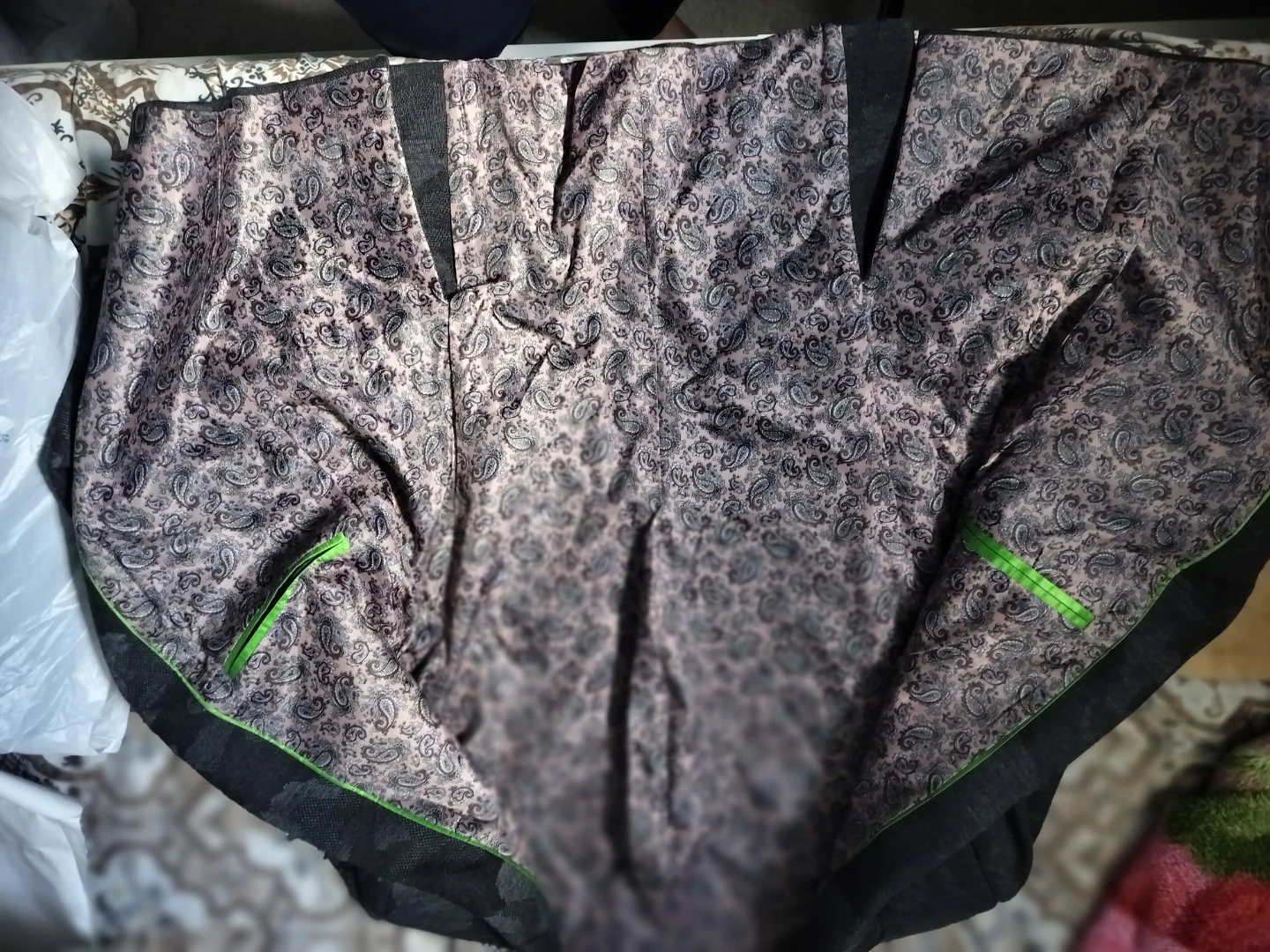 Men's Camouflage Blazer with Wing Pin (Black and Grey) Size M - photo 3