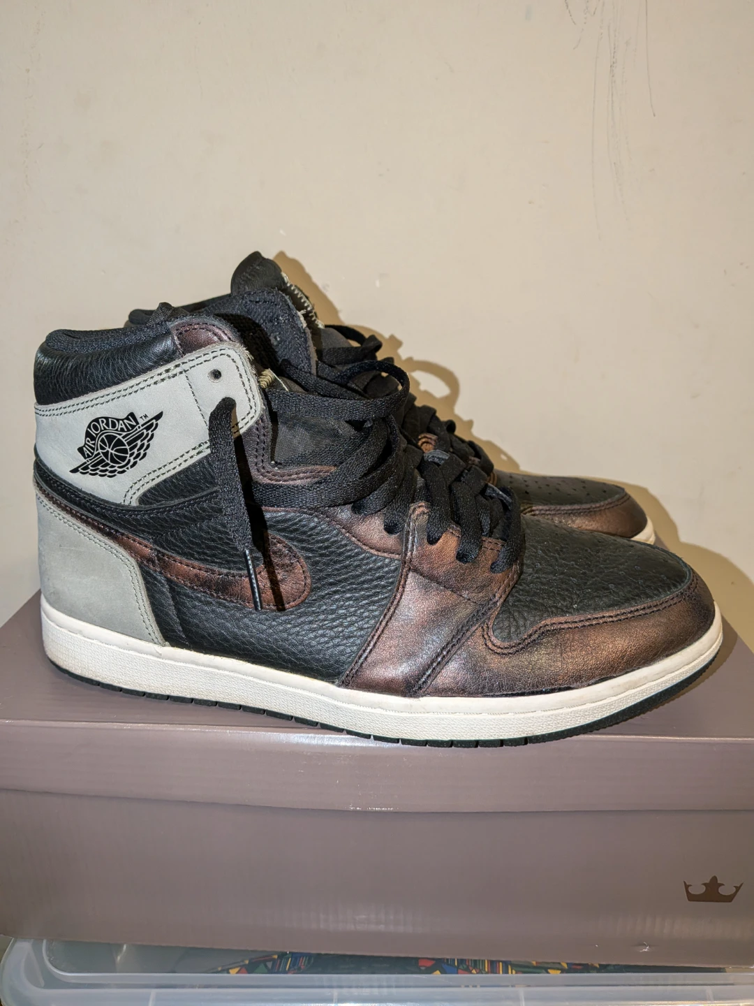 Air Jordan 1 High OG "Light Army Rust" - Used - photo 2