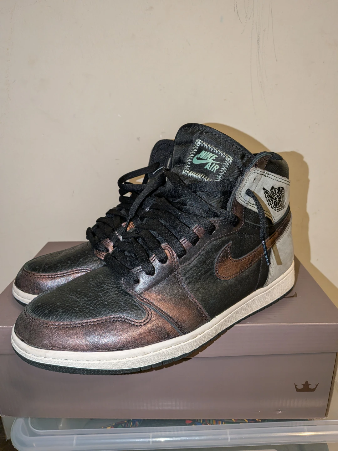 Air Jordan 1 High OG "Light Army Rust" - Used - photo 4