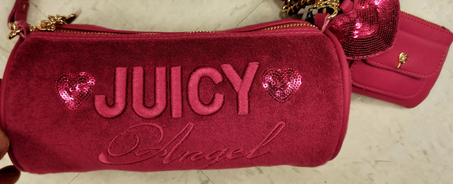 Juicy Couture Juicy Angel Shoulder Bag Raspberry Tart - photo 3
