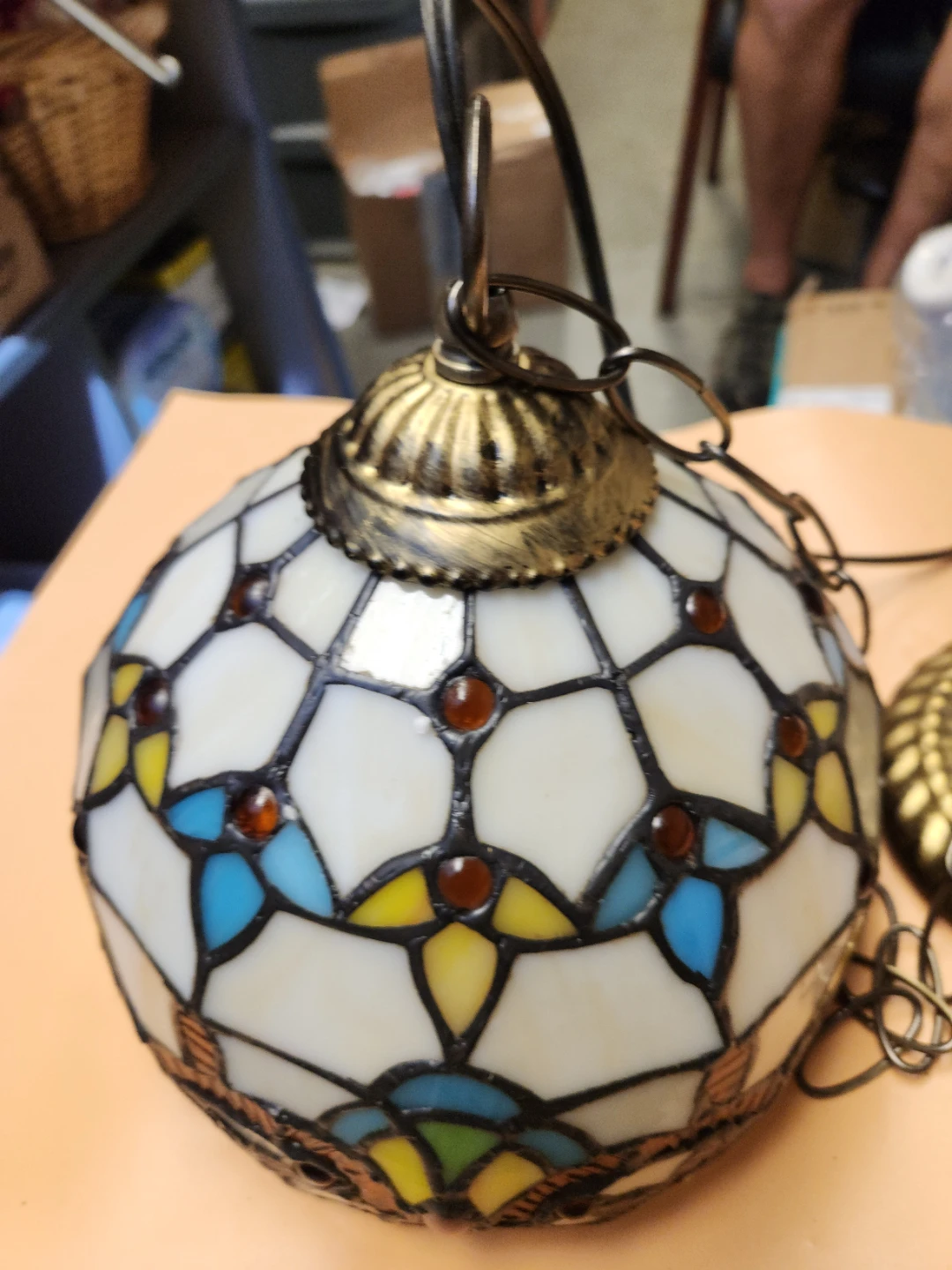 Stained Glass Tiffany Style Pendant Light Fixture