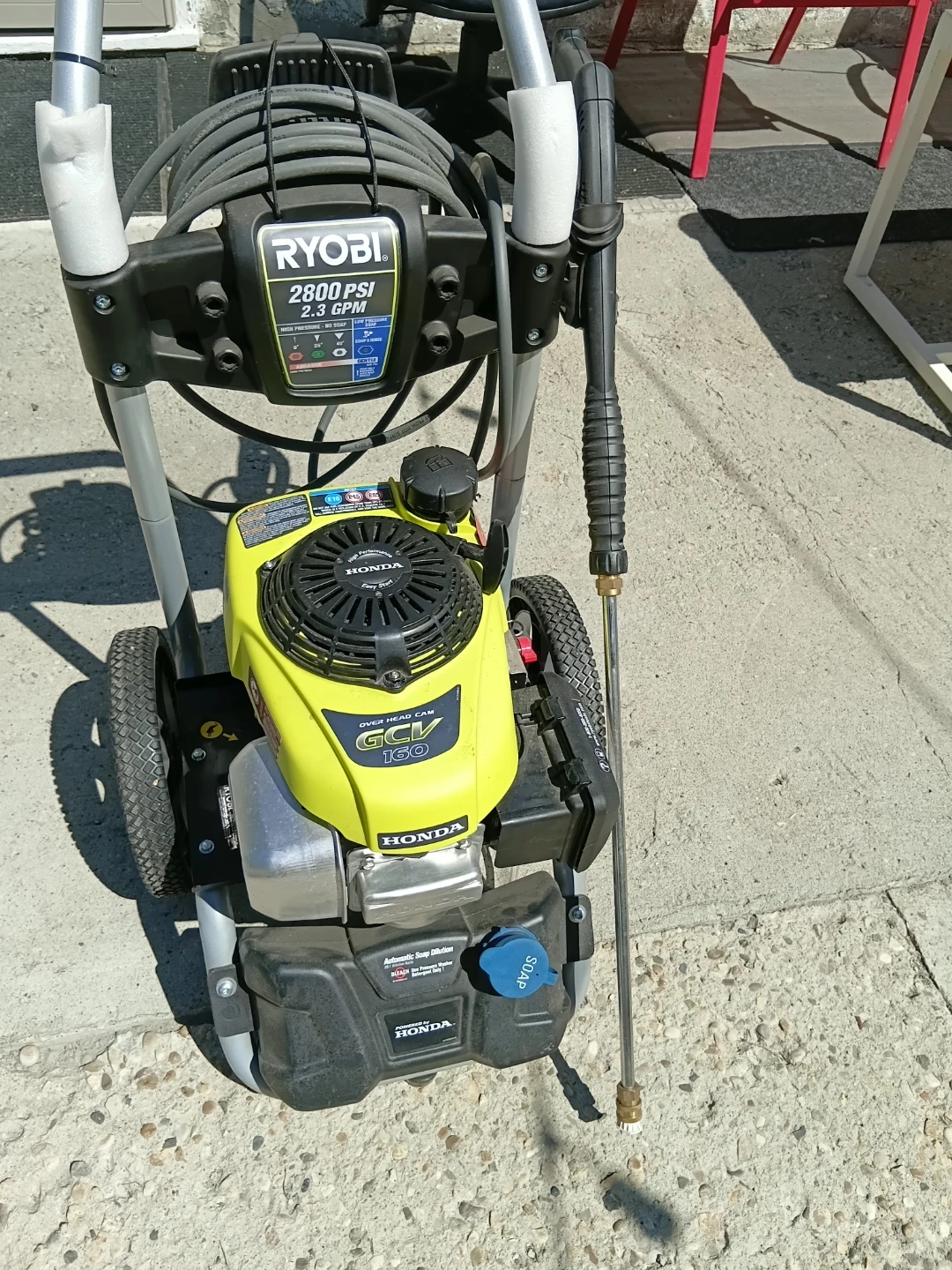 Ryobi 2800 PSI Pressure Washer with Honda Engine