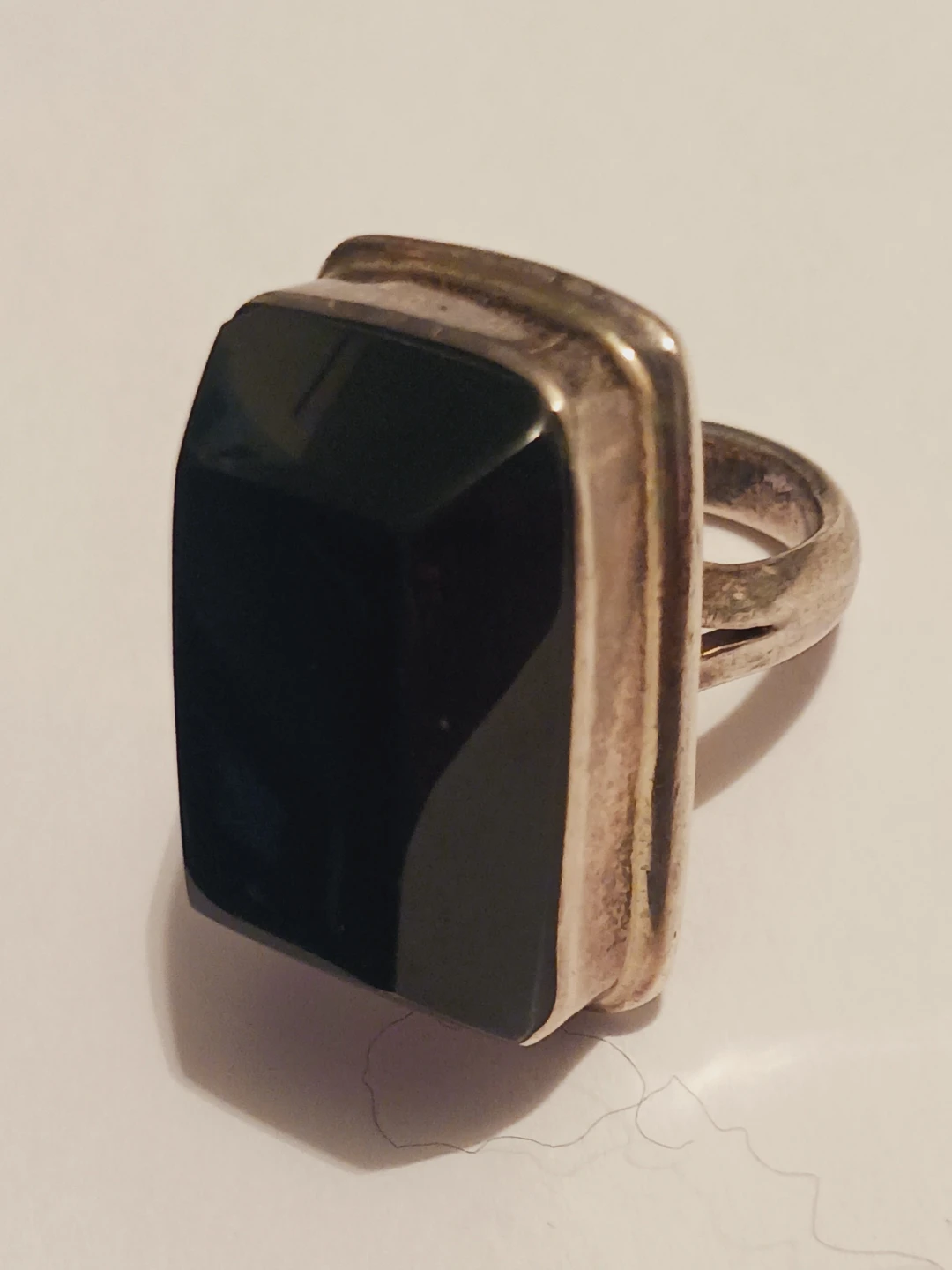 Massive Solid Sterling Silver 925 Black Onyx Ring