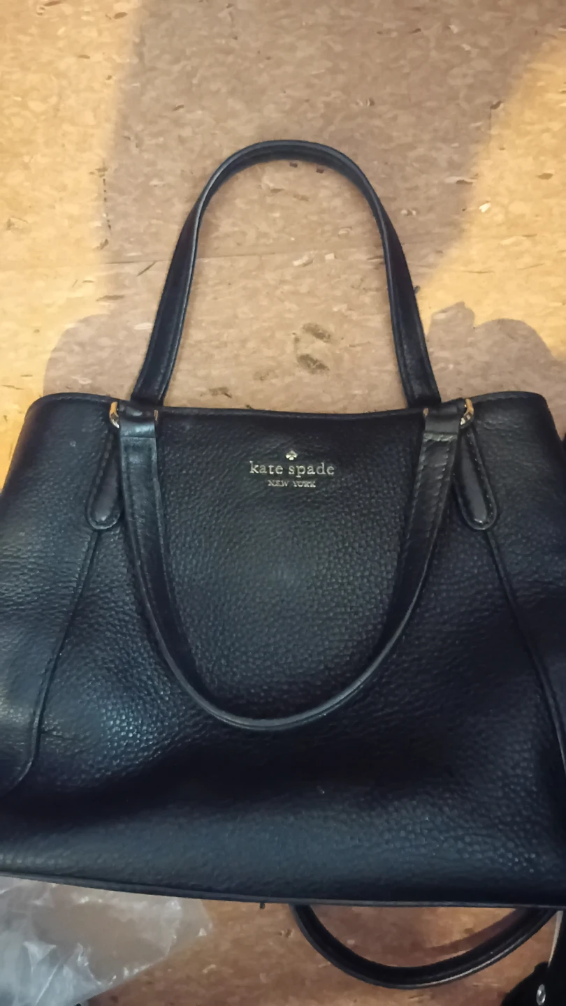 Kate Spade New York Black Leather Tote Bag