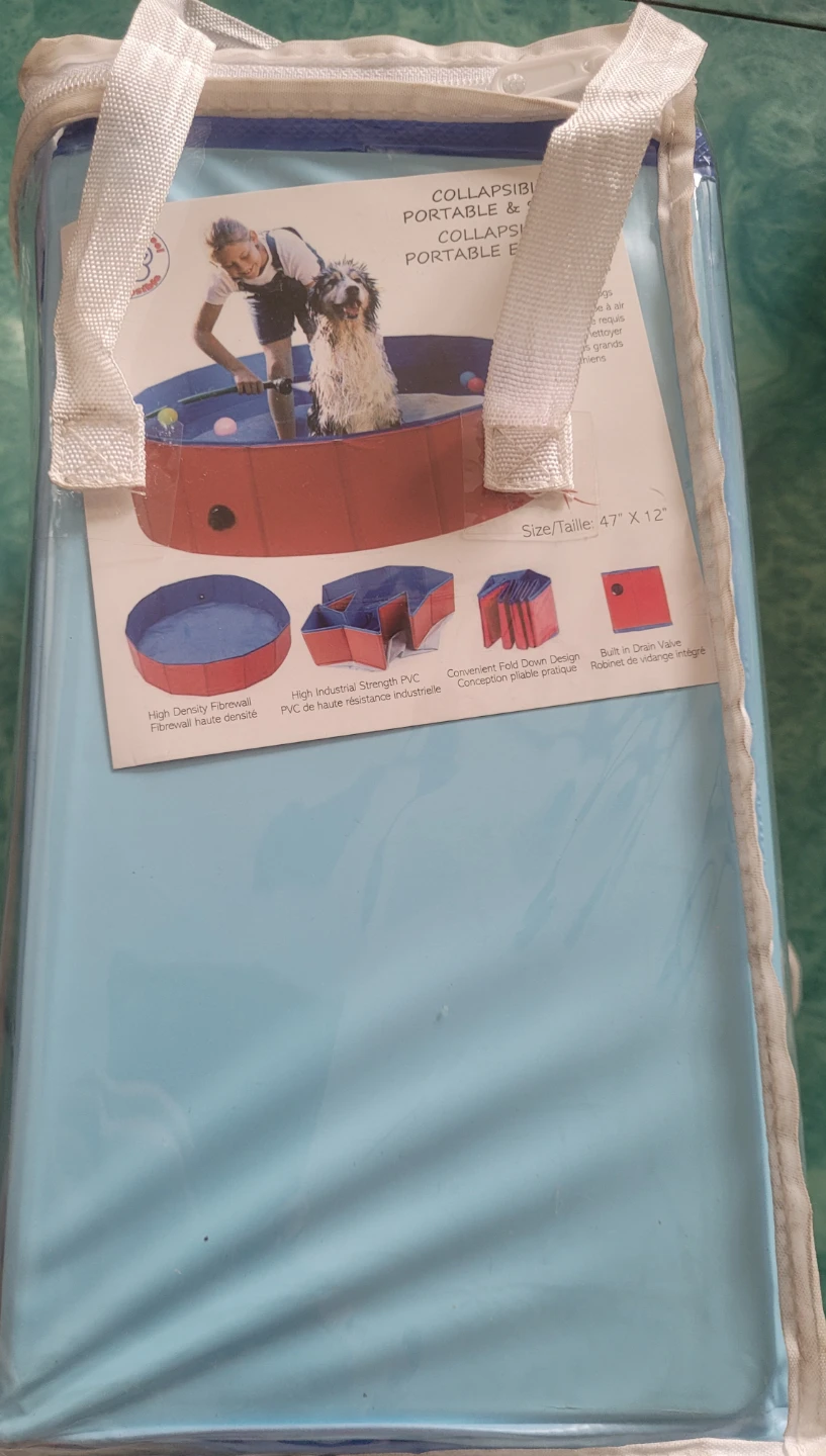 Collapsible Pool 47" x 12" kids & pets - photo 4