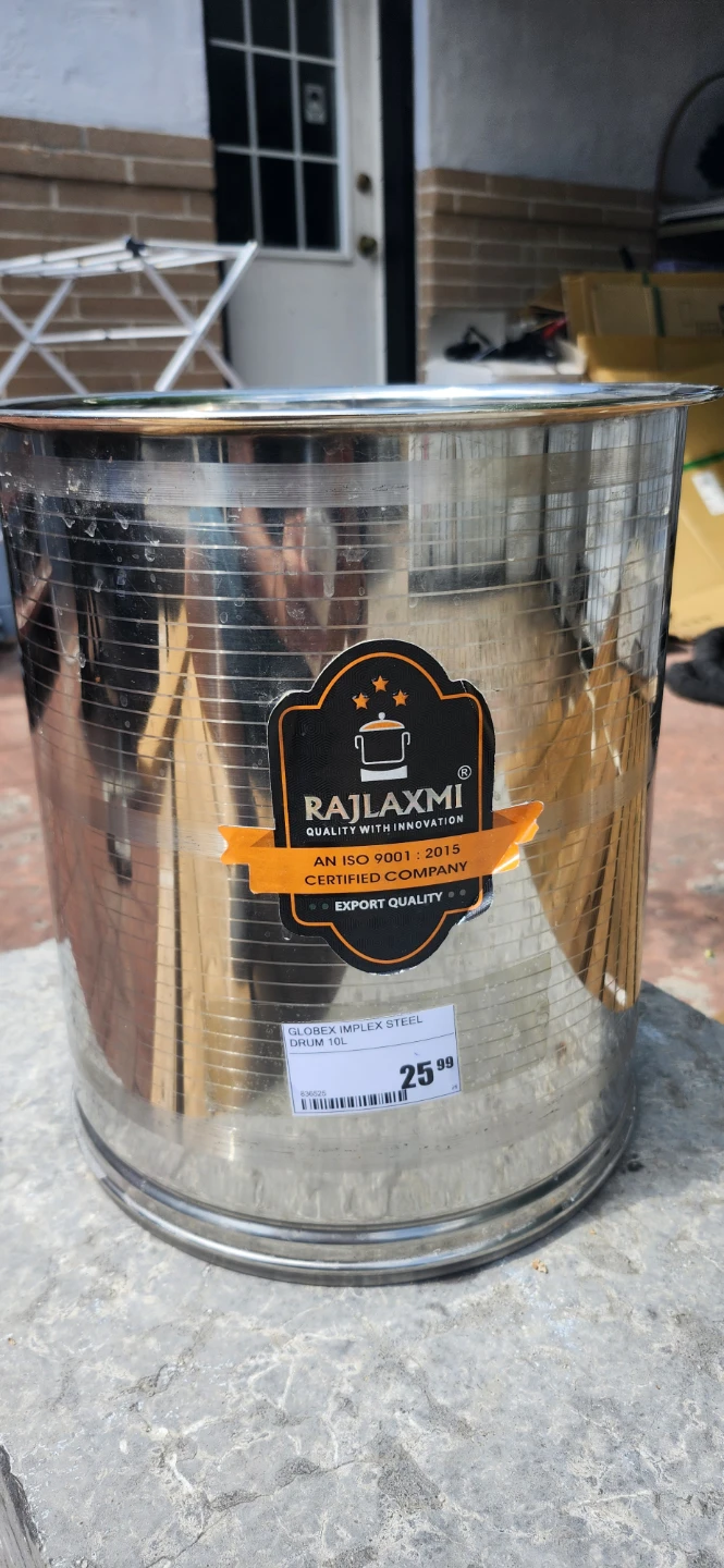 Rajlaxmi Stainless Steel Drum 10L