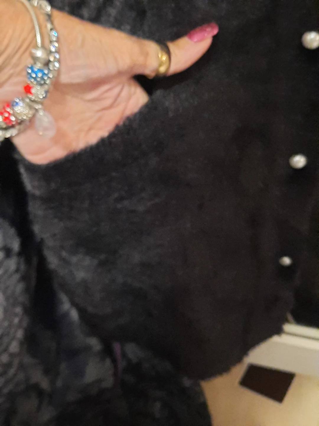 Joe Fresh Black Fuzzy Cardigan Plus Size 1X - photo 5