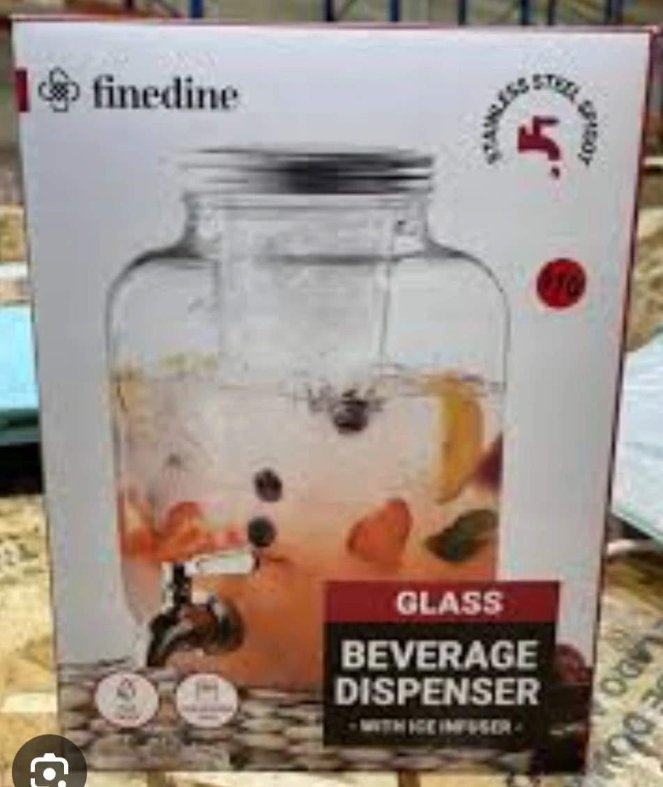 Finedine 1 Gallon Glass Beverage Dispenser - photo 2