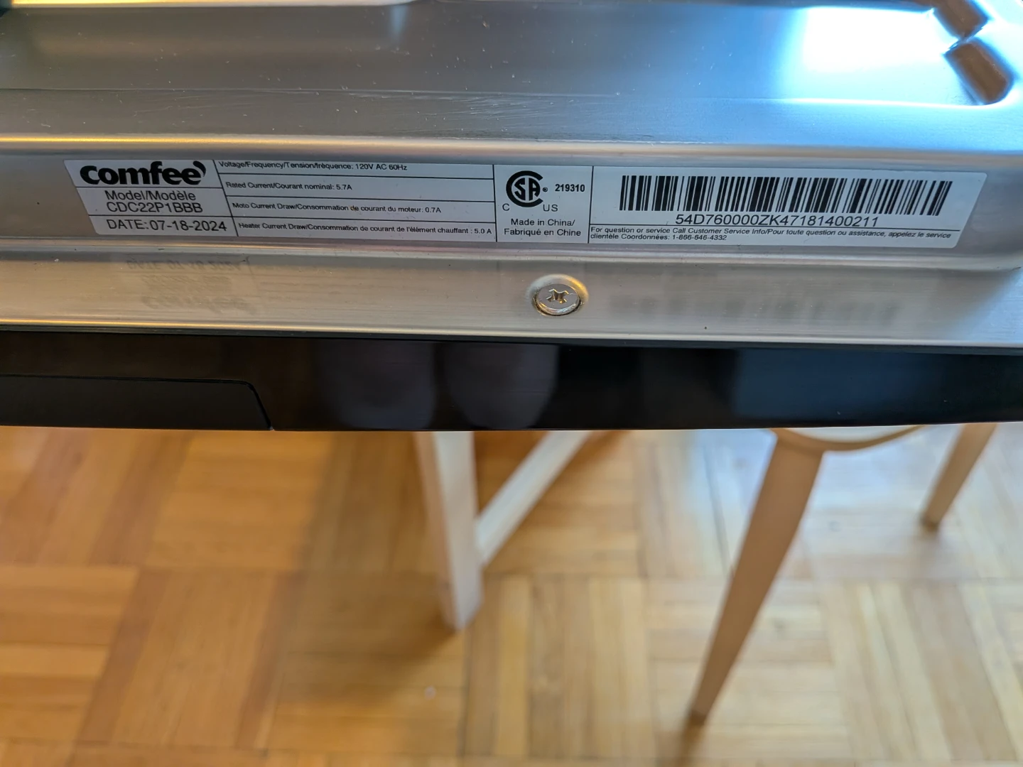 Comfee Countertop Dishwasher - used only 1 month - photo 5