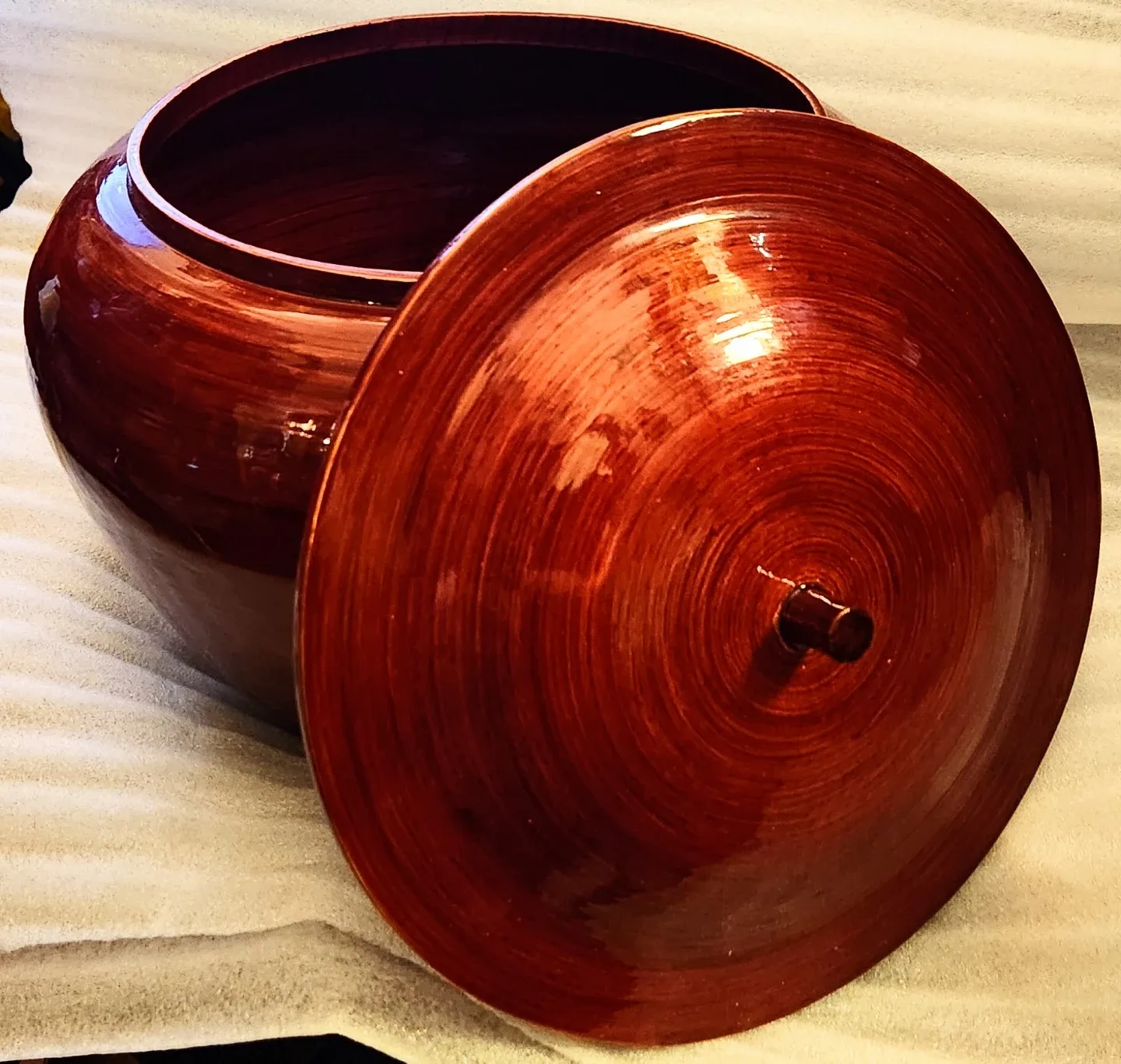 Shira Leah Red Bamboo Ginger Jar - photo 3