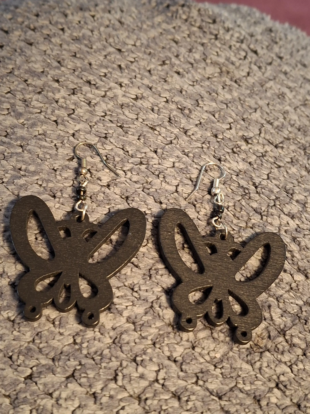 Black Butterfly Earrings