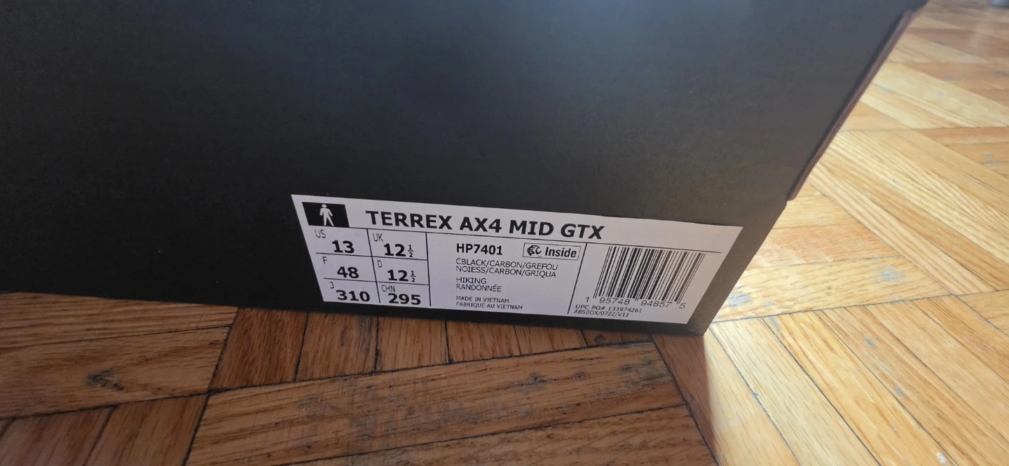 Adidas Terrex AX4 Mid GTX Hiking Boots Black - photo 4