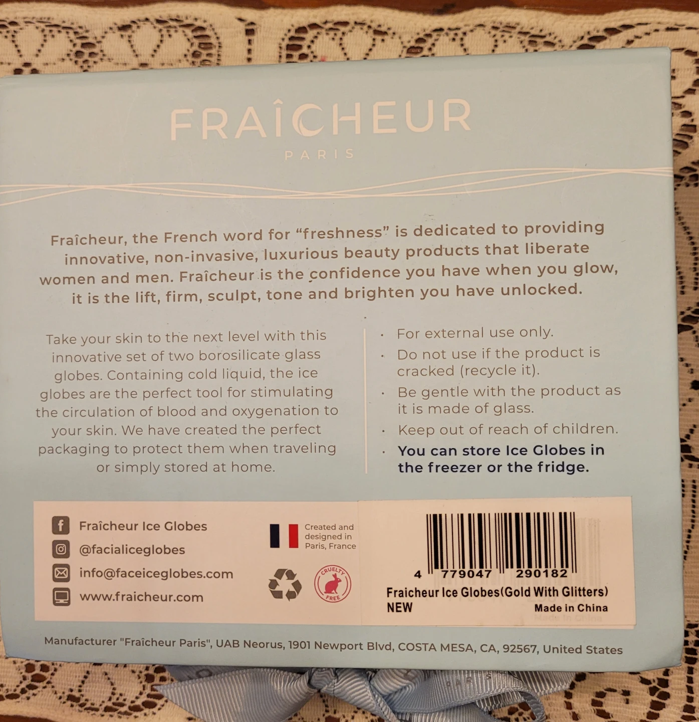 Fraîcheur Paris gold-colored ice globes - photo 5