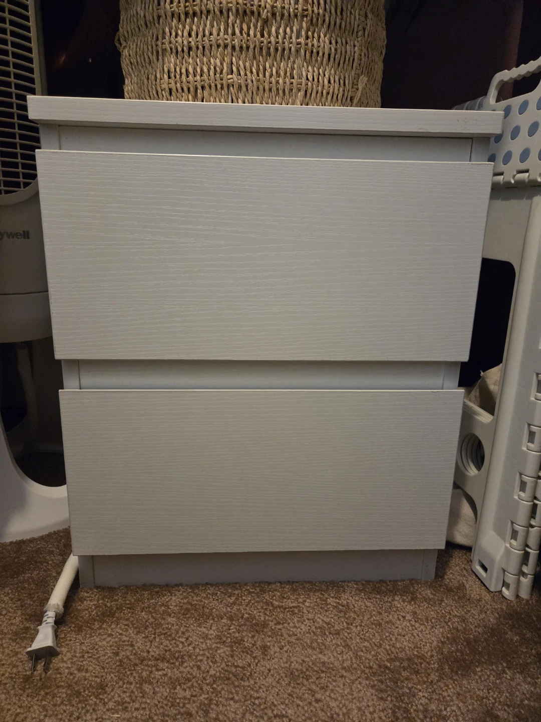 Jysk White 2 Drawer Cabinets