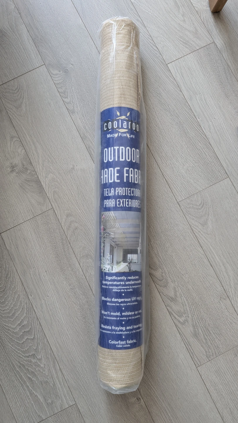 Coolaroo Outdoor Shade Fabric Wheat 6' x 15'
