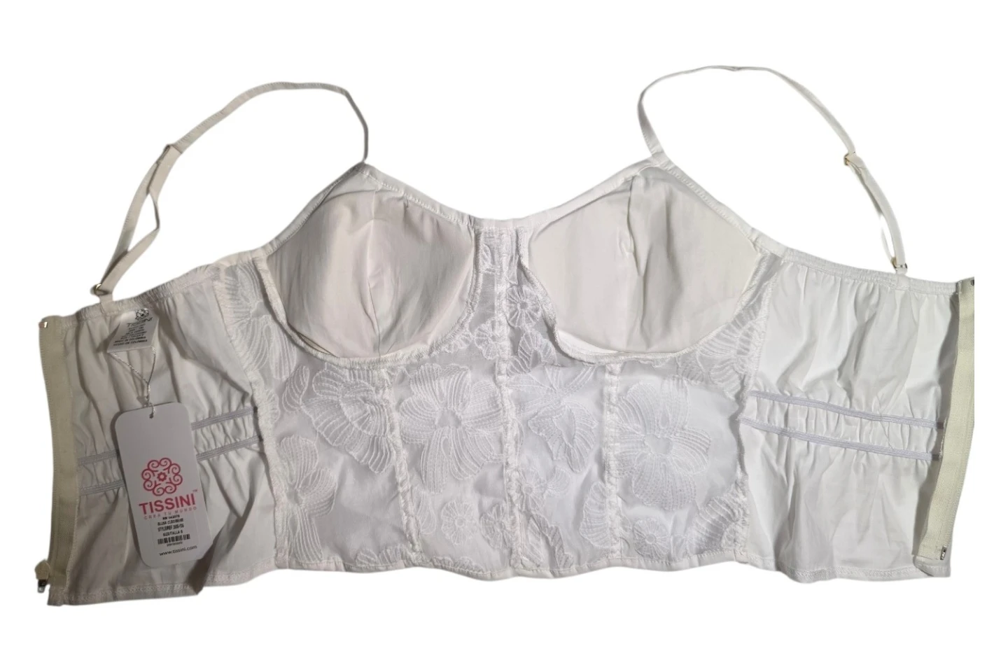 Tissini White Floral Corset Top - photo 3