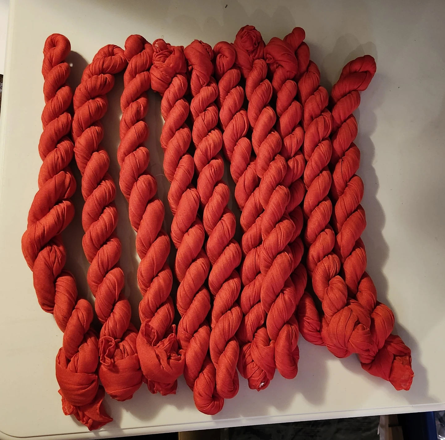 Red Cheesecloth Table Runner-Set of 10 - photo 2