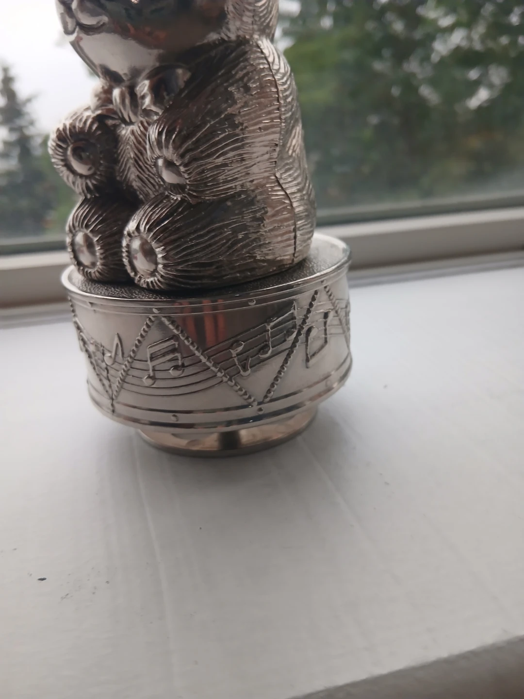 Silver Teddy Bear Music Box - photo 4