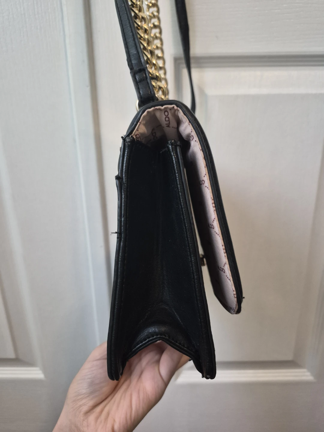 ALDO Black and Cream Quilted Shoulder Bag - photo 3