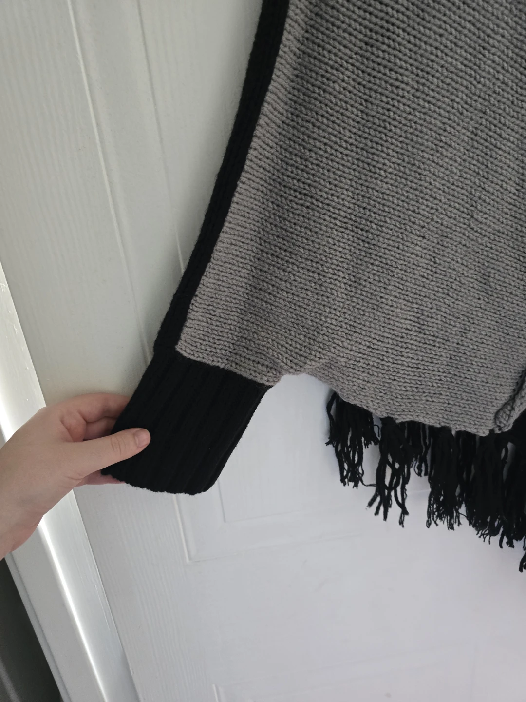 Today's Designer Poncho L/XL Black Grey - photo 2