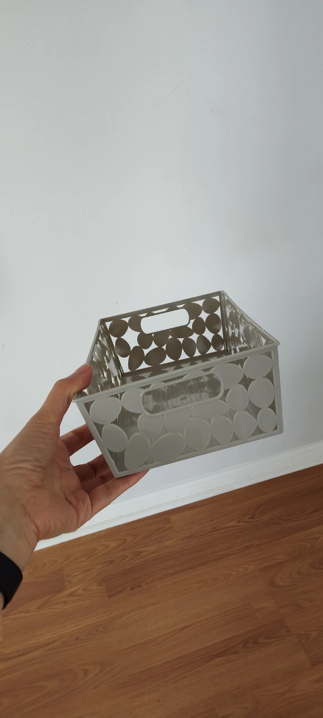 Grey Decorative Storage Basket - photo 2