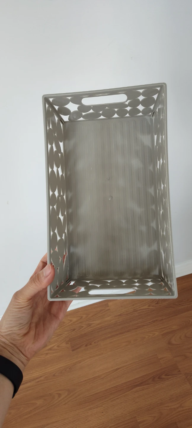 Grey Decorative Storage Basket - photo 3
