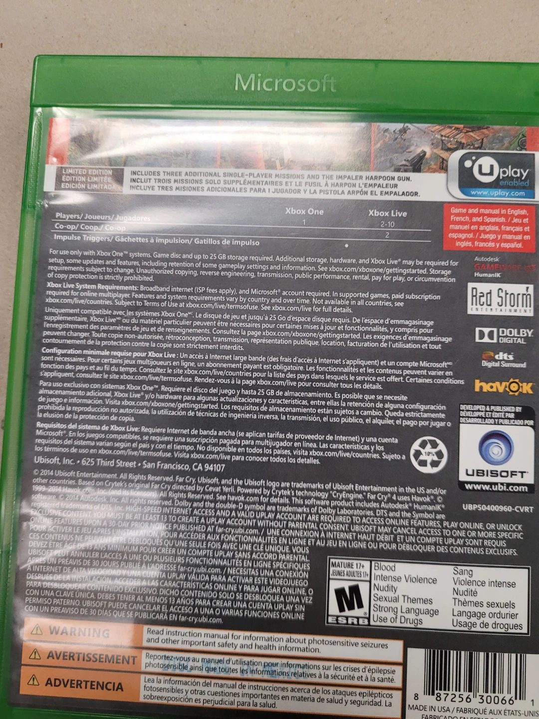 Far Cry 4 Limited Edition Xbox One Game - photo 3