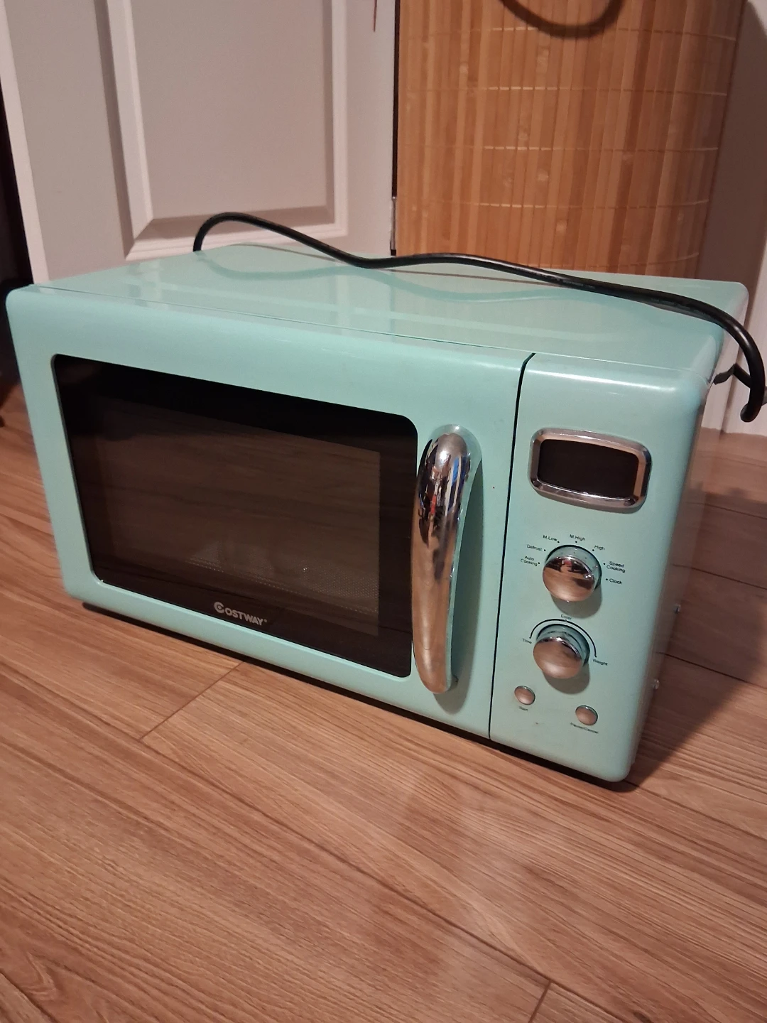 COSTWAY Retro Microwave Oven
