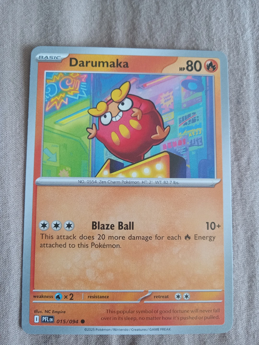 Pokemon Card - Darumaka Basic (015/094)