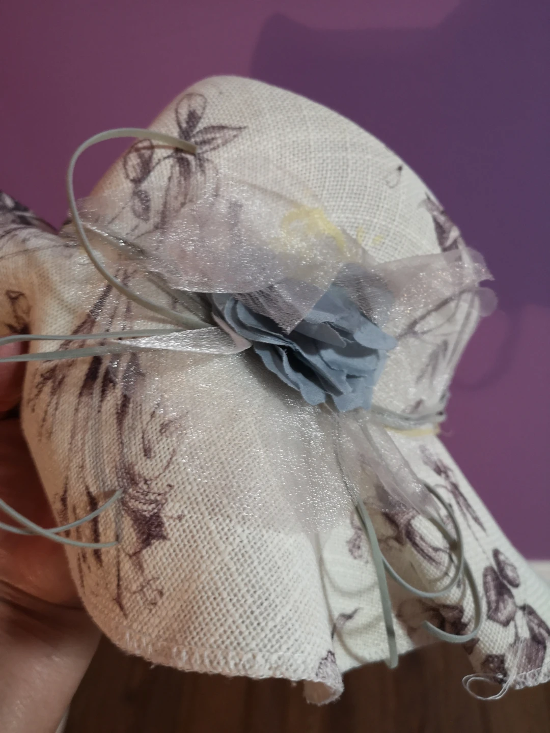 Women's Decorative Hat with Floral Print
