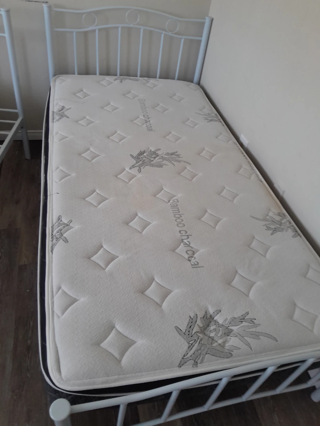 Single bed with mattress
