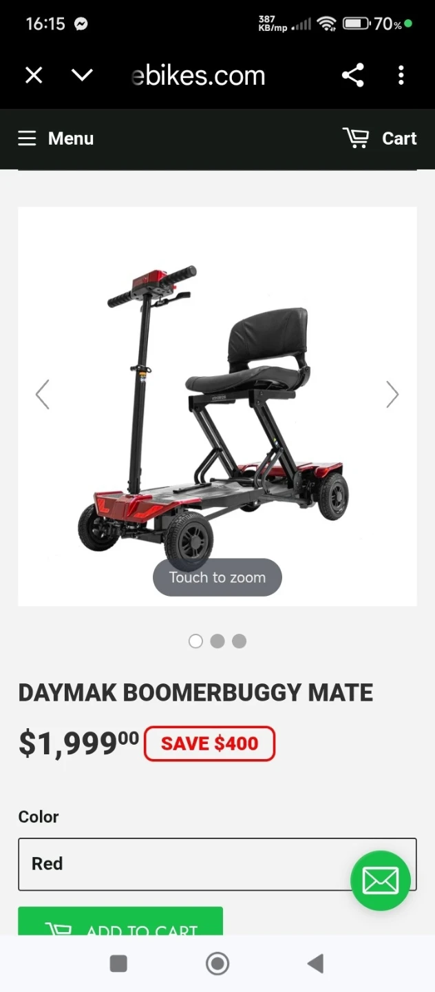 Daymak Boomerbuggy Mate Mobility Scooter - photo 5