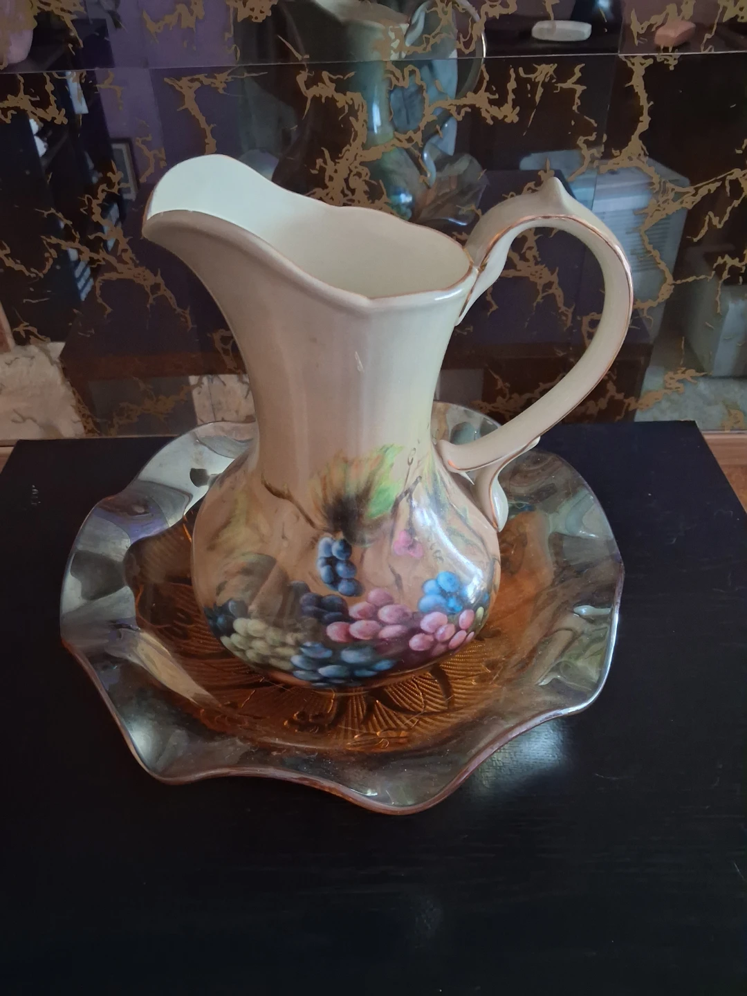 Vintage pitcher and serving bowl