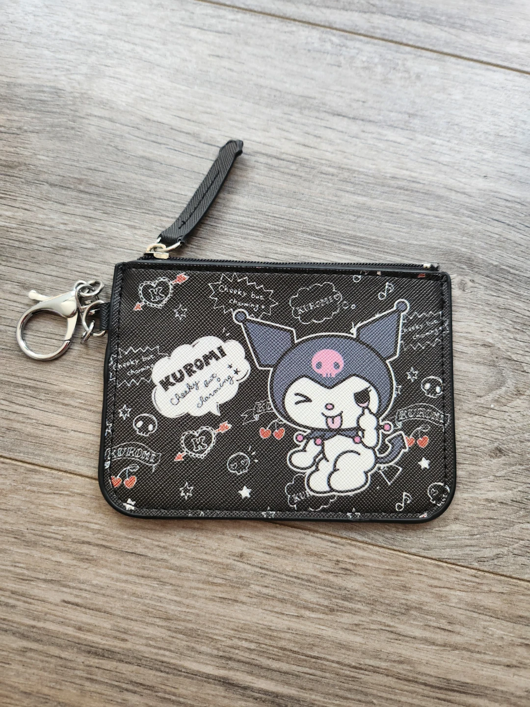Kuromi Card Holder with Keychain