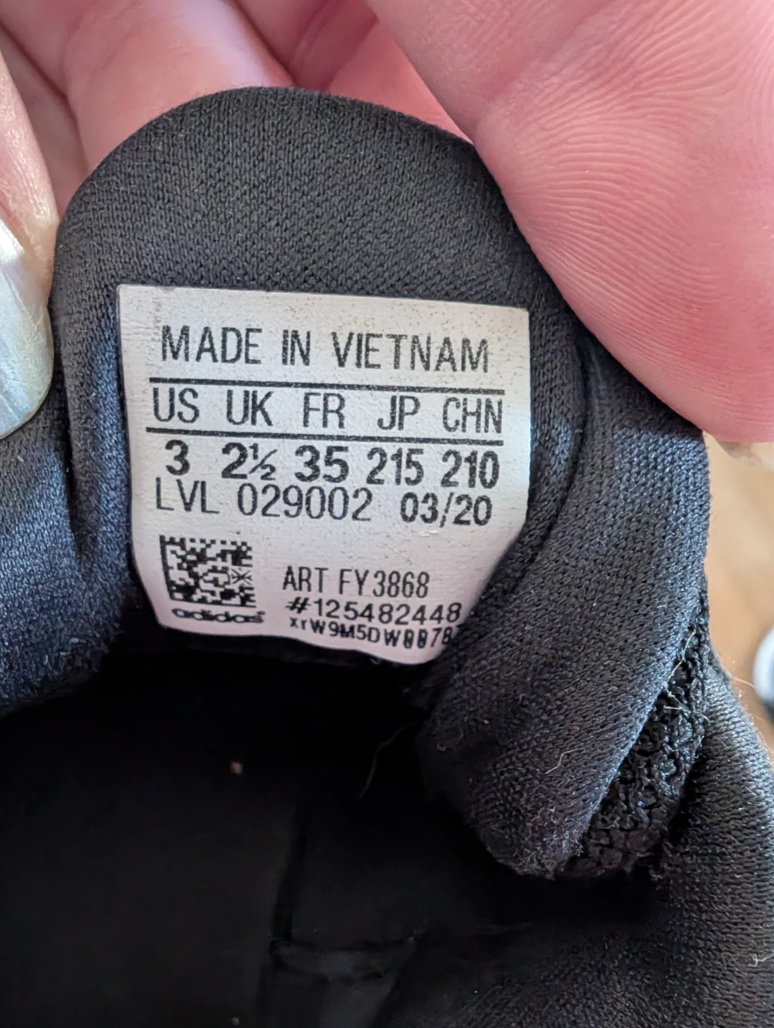 Adidas Running Shoes girl's size 3 - photo 2