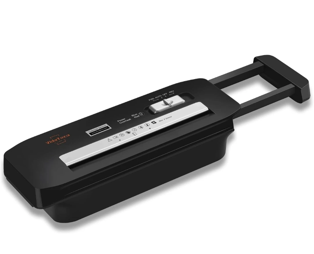 Vidatara 6-Sheet Strip-Cut Paper Shredder