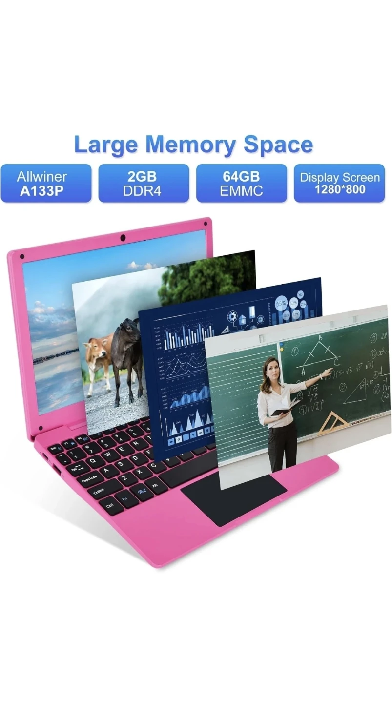 New 10.1 Inch Mini Netbook, Quad-Core Processor Laptop Computer - photo 3