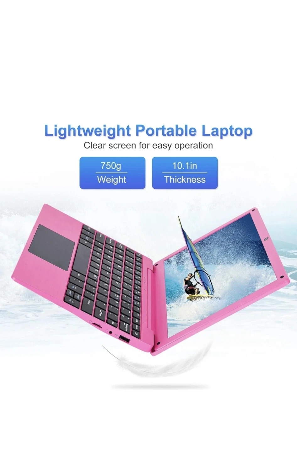 New 10.1 Inch Mini Netbook, Quad-Core Processor Laptop Computer - photo 4