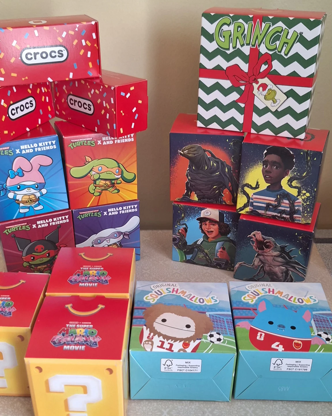 Mixed McDonald's toys with others