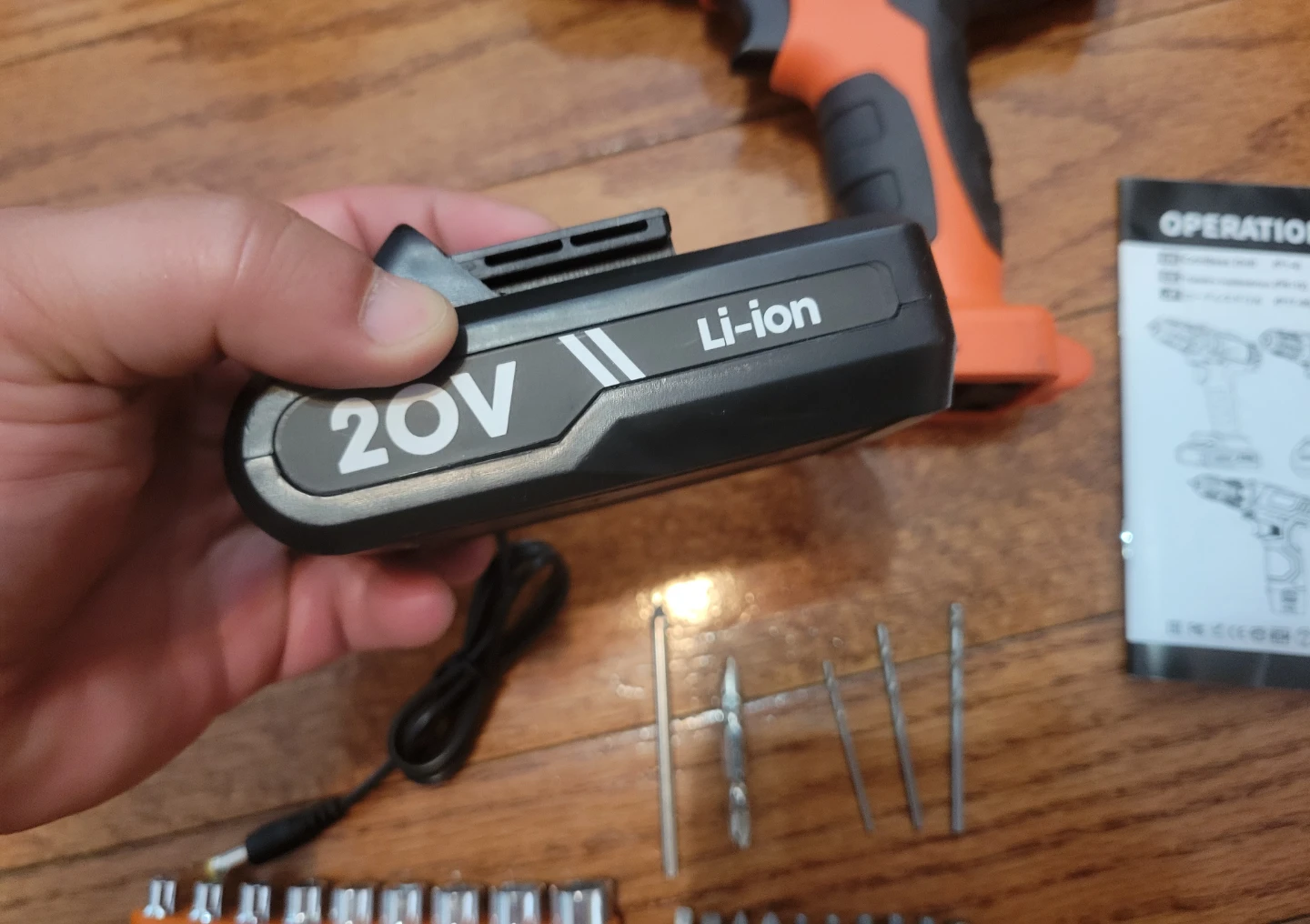 NEW Cordless Hammer Drill Set with Accessories - photo 3