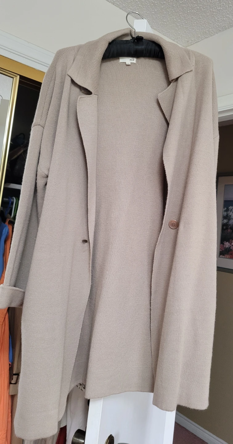 Tan Knit Cardigan