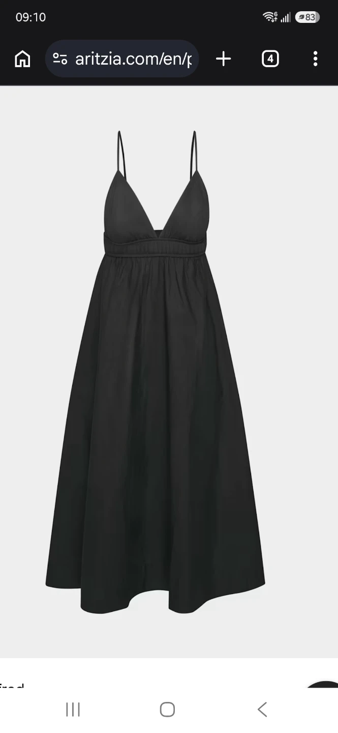 Black Sleeveless Midi Dress