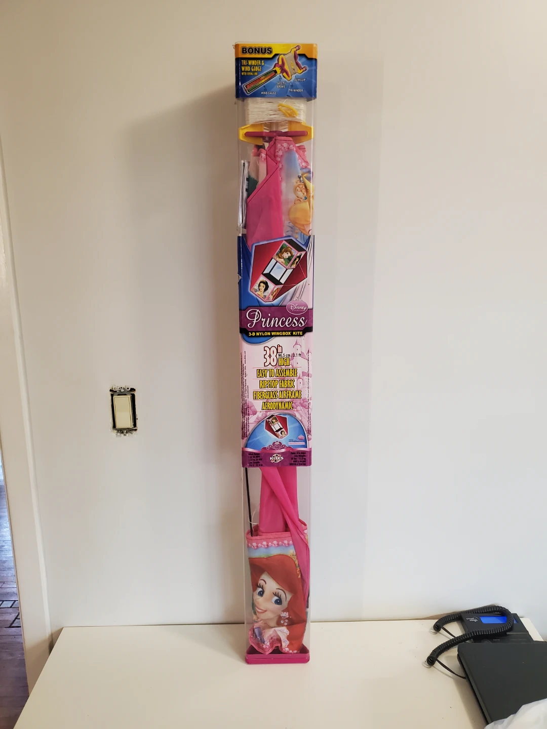 Princess 3-D Nylon Wingbox Kite...Euc