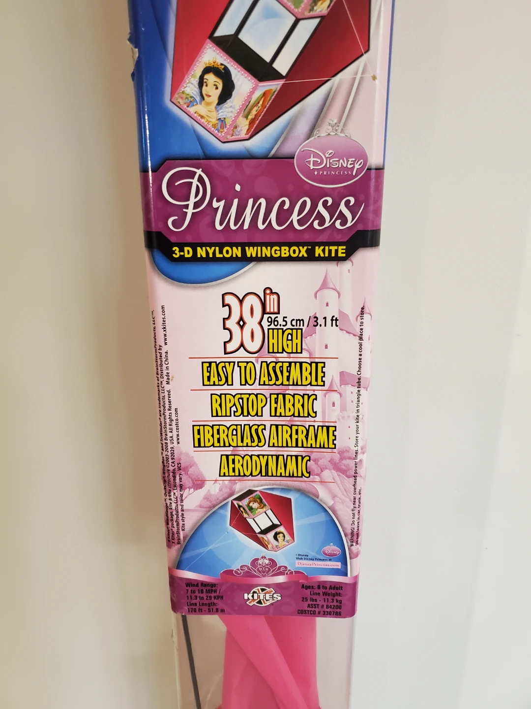 Princess 3-D Nylon Wingbox Kite...Euc - photo 2