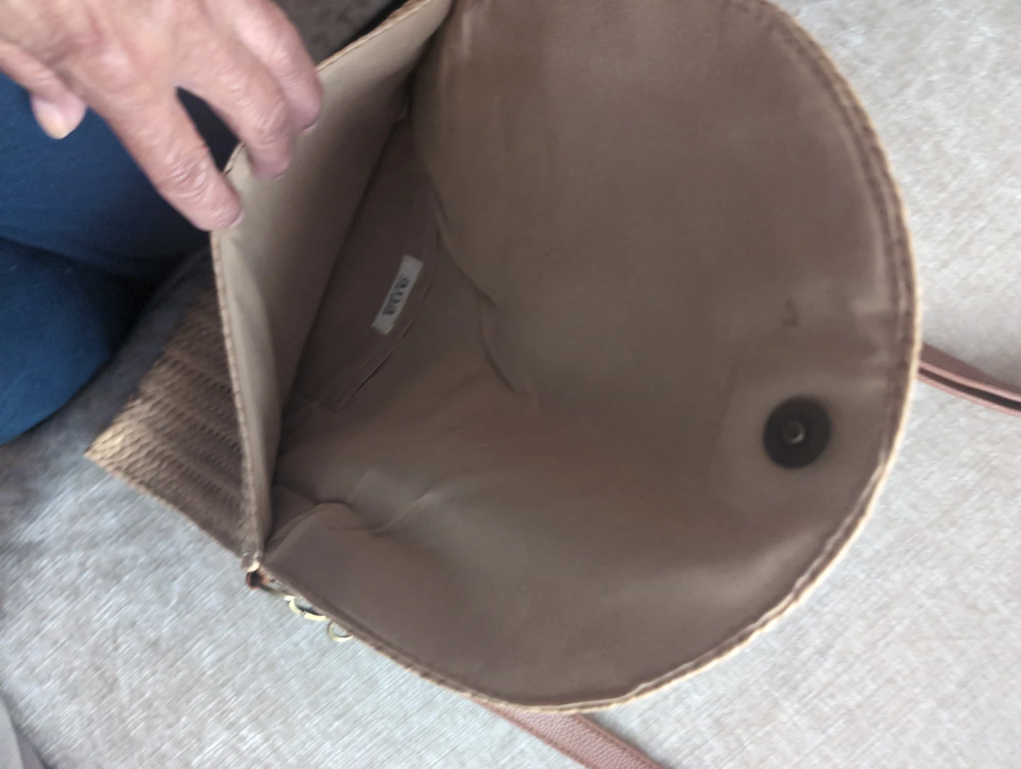 Straw Clutch with Shoulder Strap - photo 4