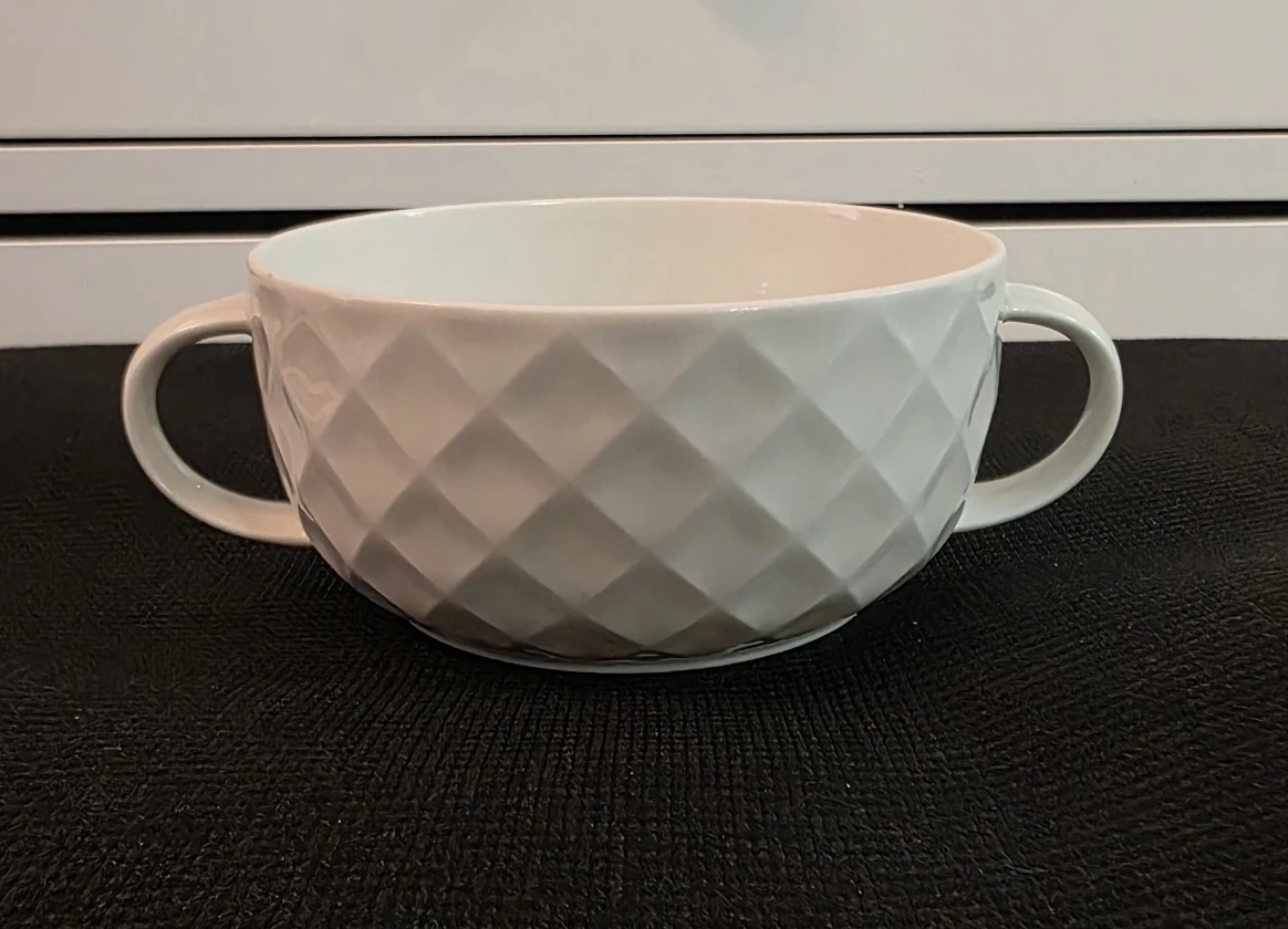Set of 5 Vintage Thomas Germany "Holiday White" Soup Bowls