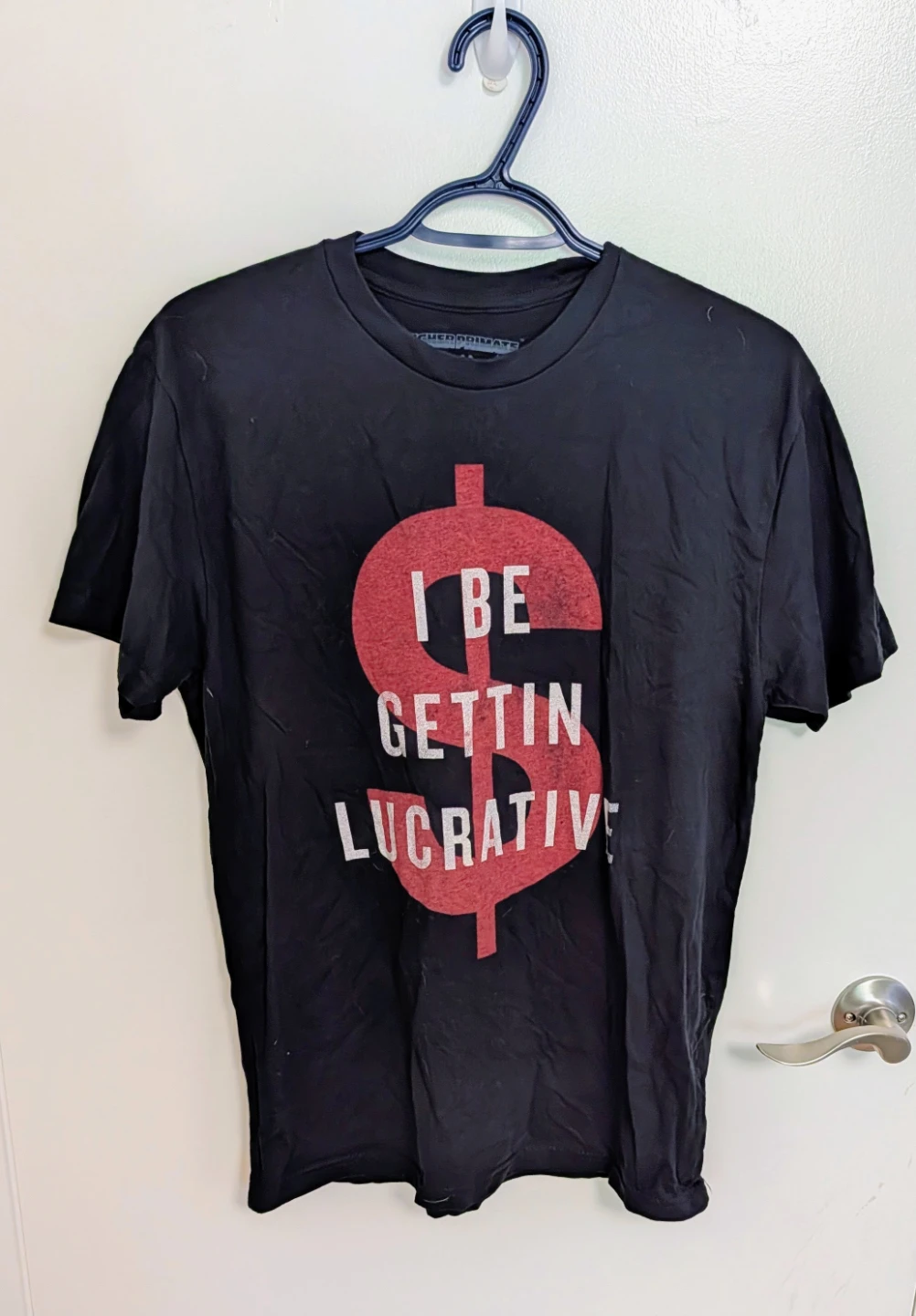 "I BE GETTIN LUCRATIVE" Graphic Shirt - Men's Medium