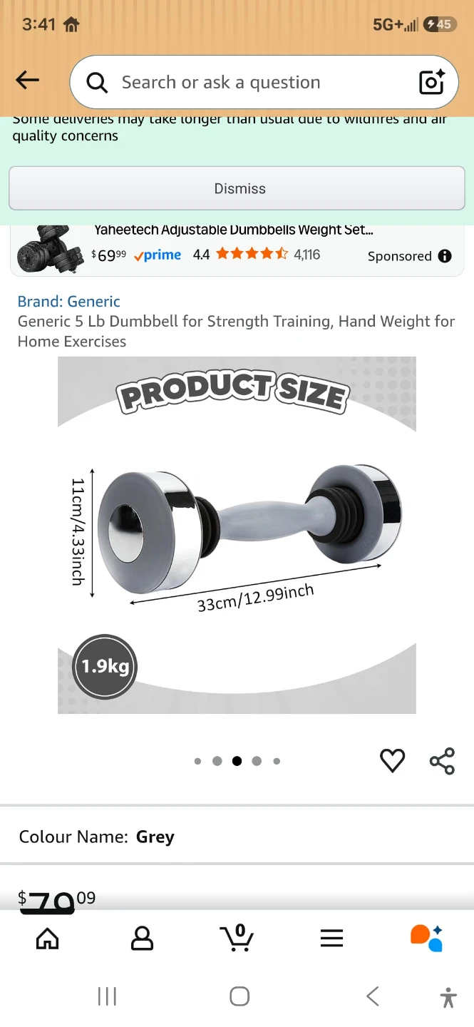 Generic 5 Lb Dumbbell - photo 3