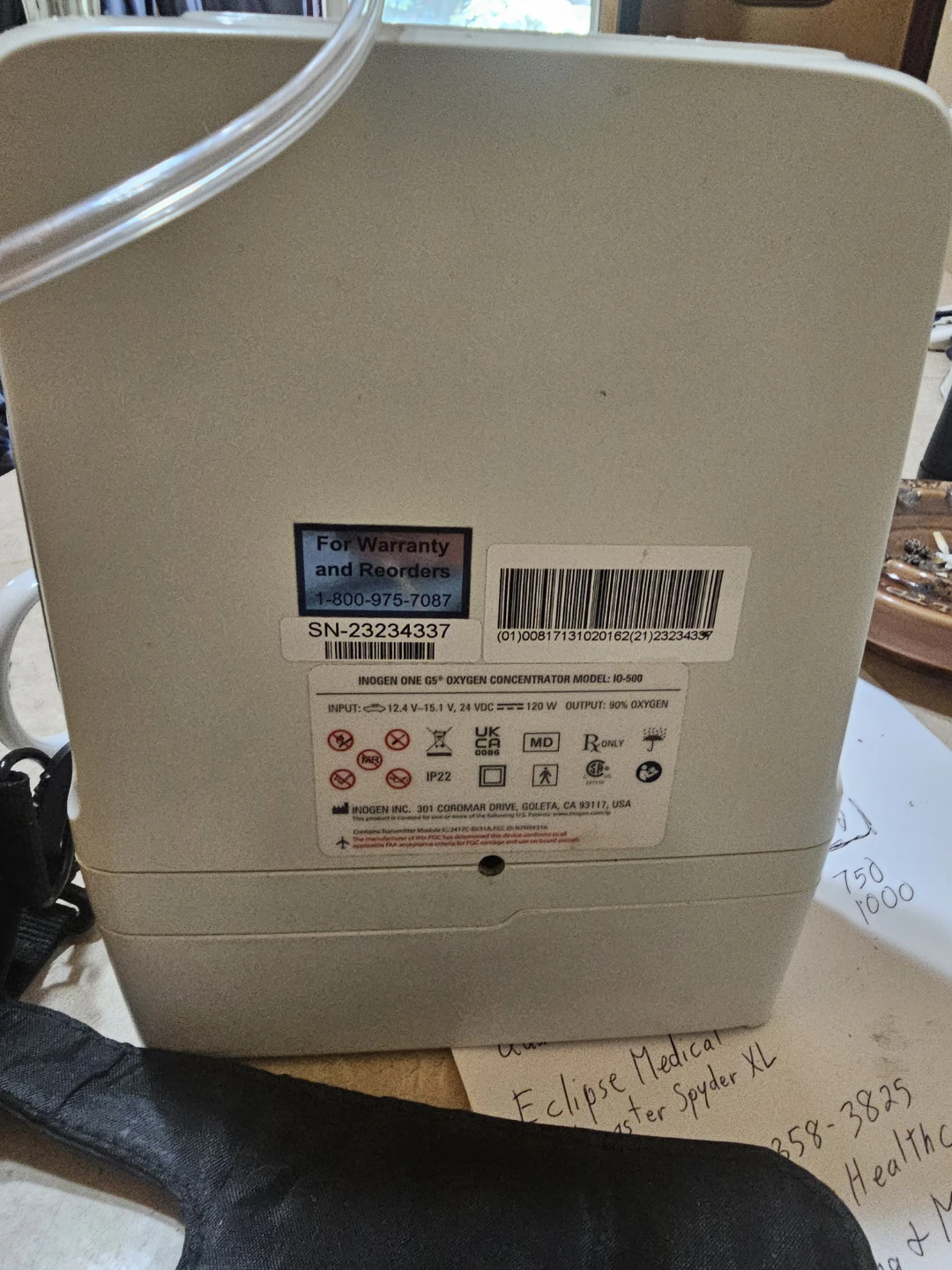Inogen One G5 Portable Oxygen Concentrator - photo 3